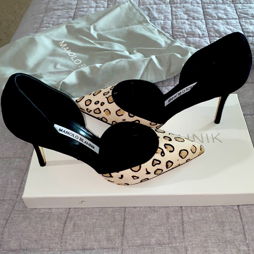 NWT Manolo Blahnik leopard pumps “Brand New” AUTHENTIC